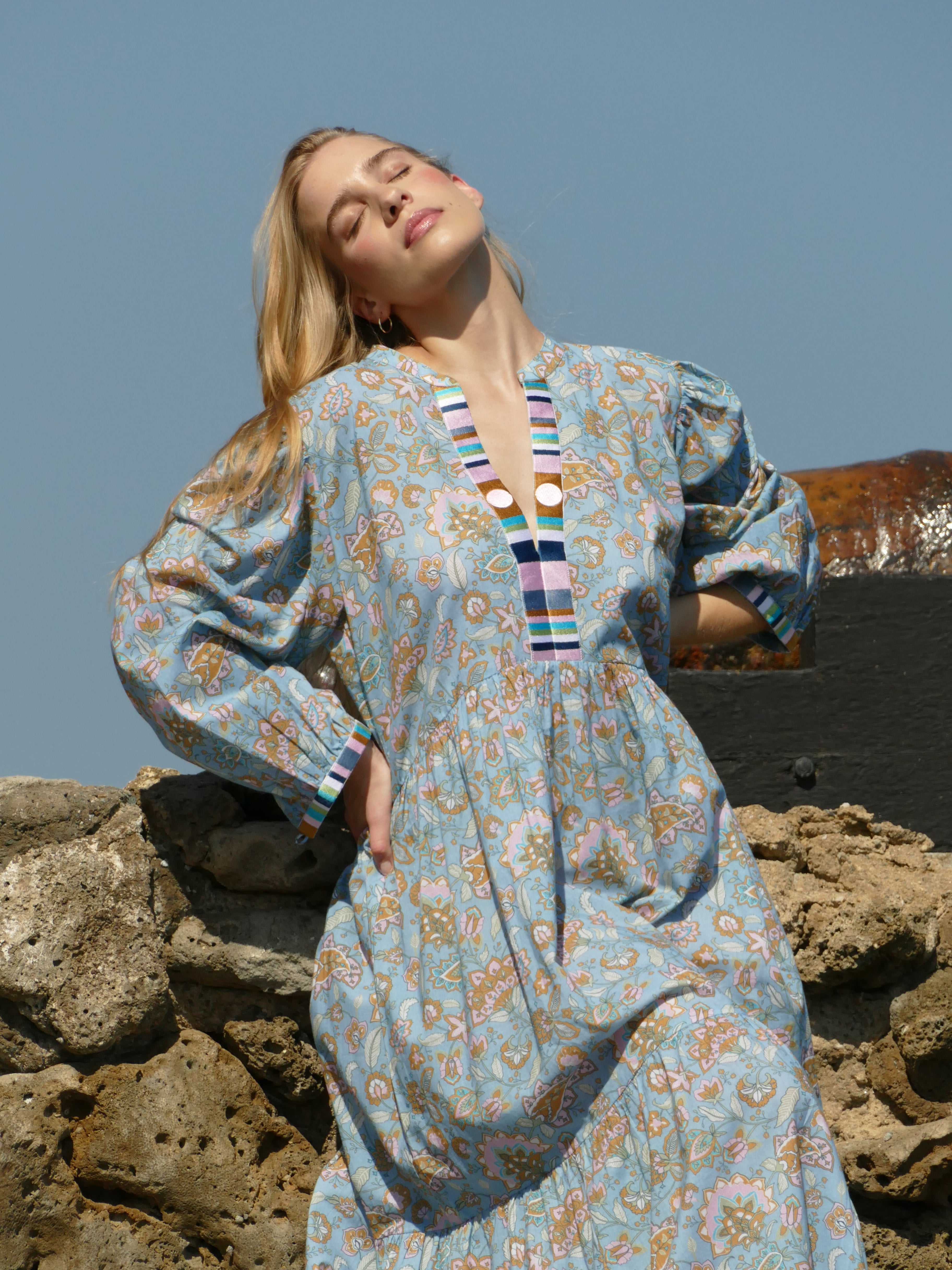 Lucy Dress | Powder Blue | Spring | Summer