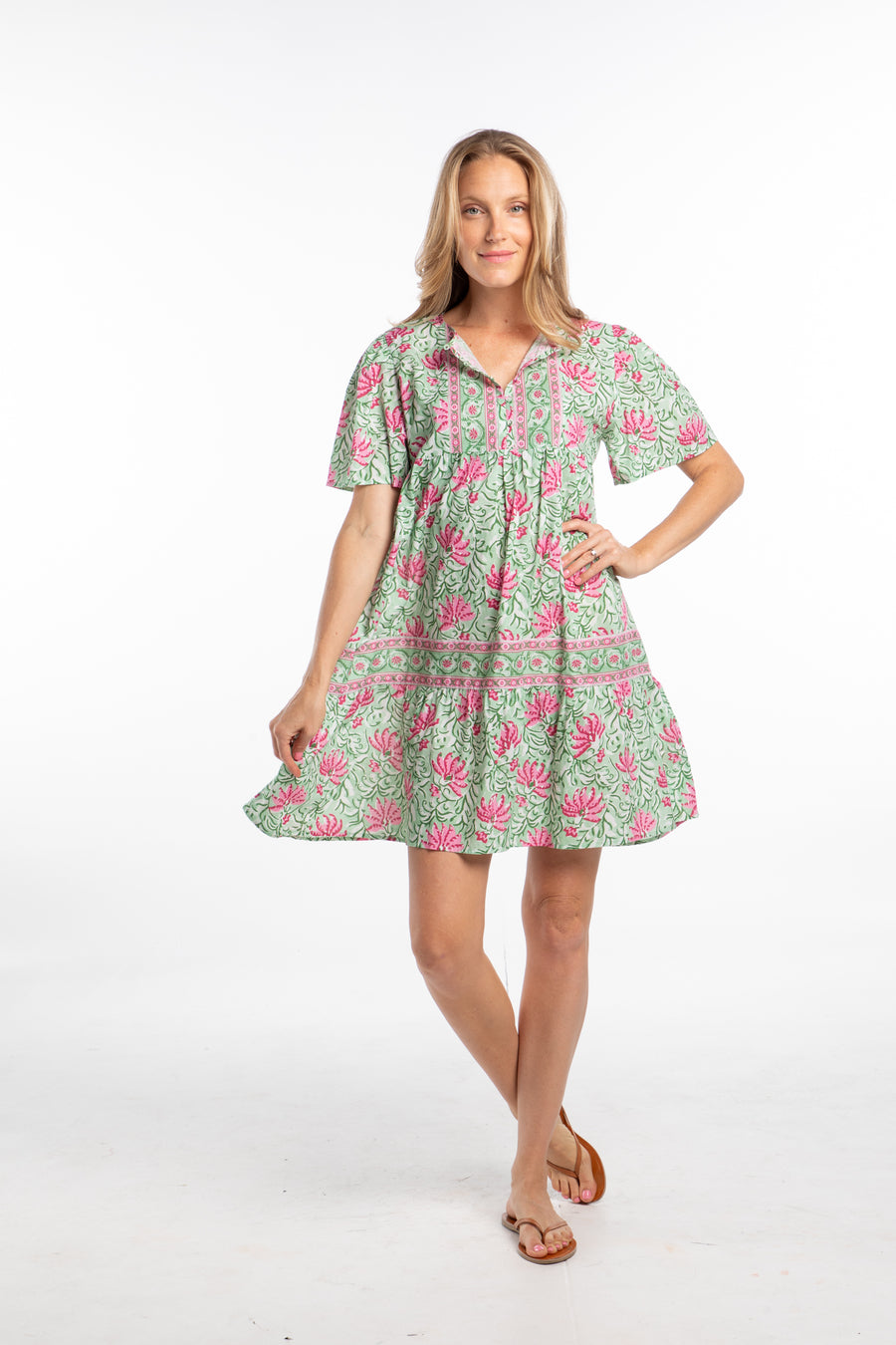 Sienna Dress. Watermelon