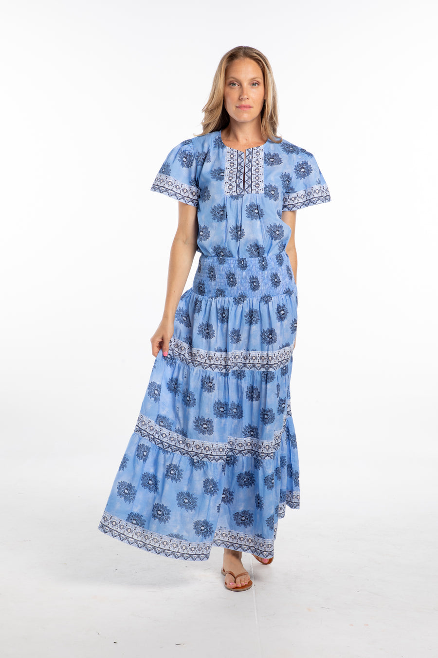 Esme Top. Blue Daisy