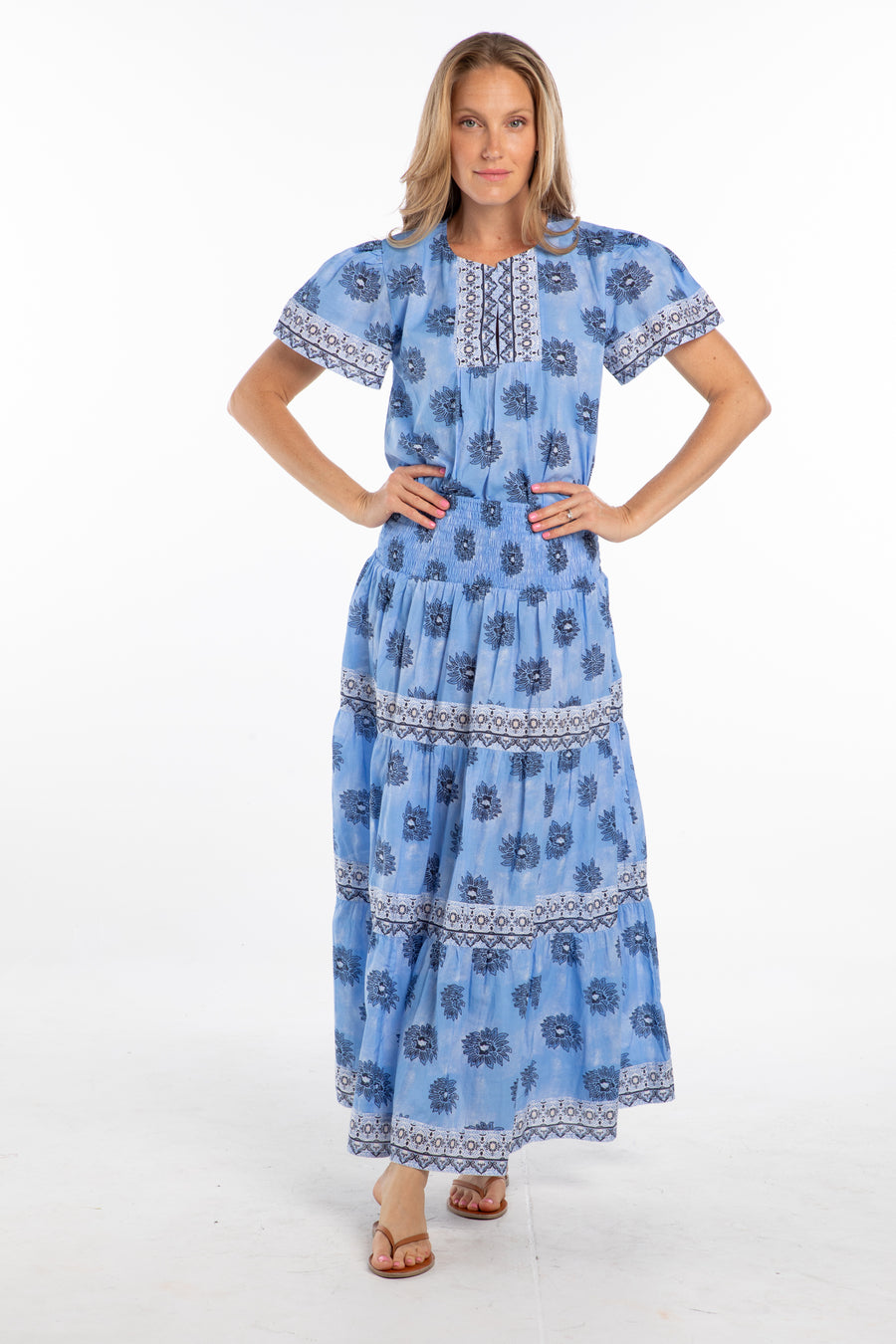 Esme Top. Blue Daisy