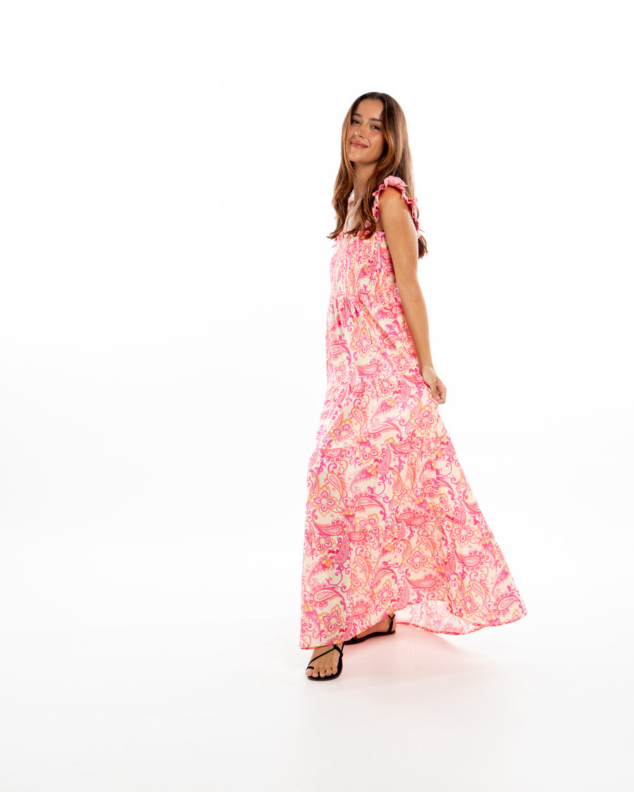 Julieta Dress. Retro Paisley