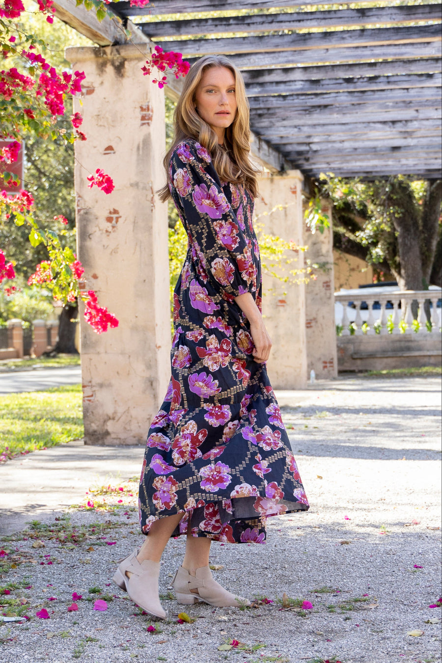 Melinda Dress. Metallic