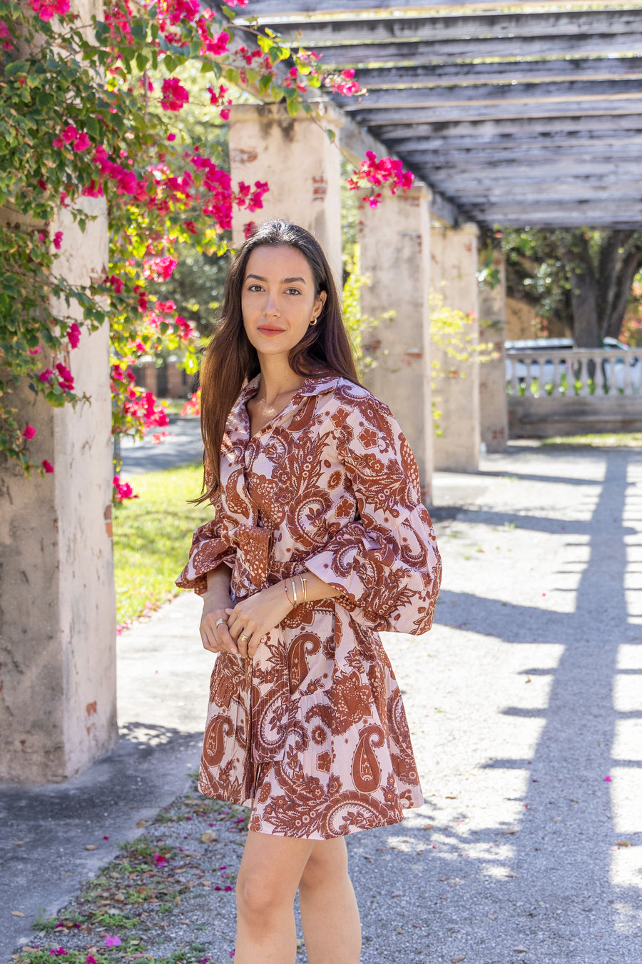 Angela Dress. Almond