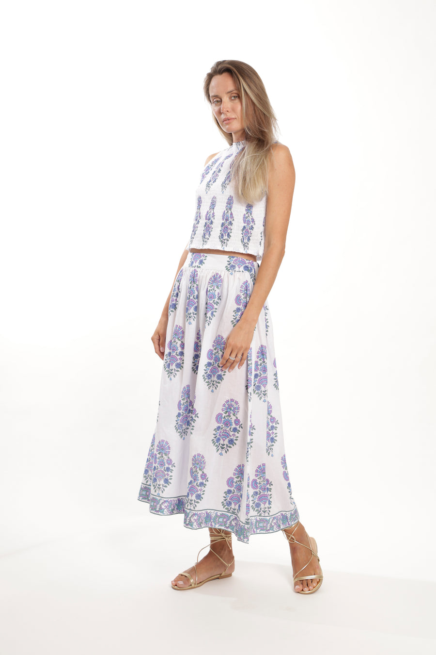 Brigitte Top - Lilac Metallic