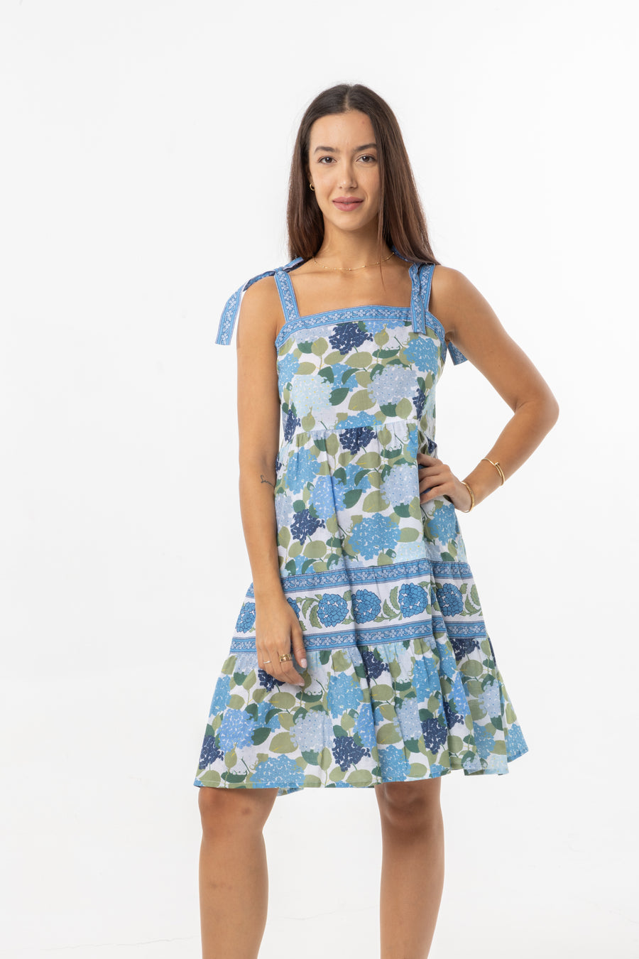 Lana Dress. Hydrangeas
