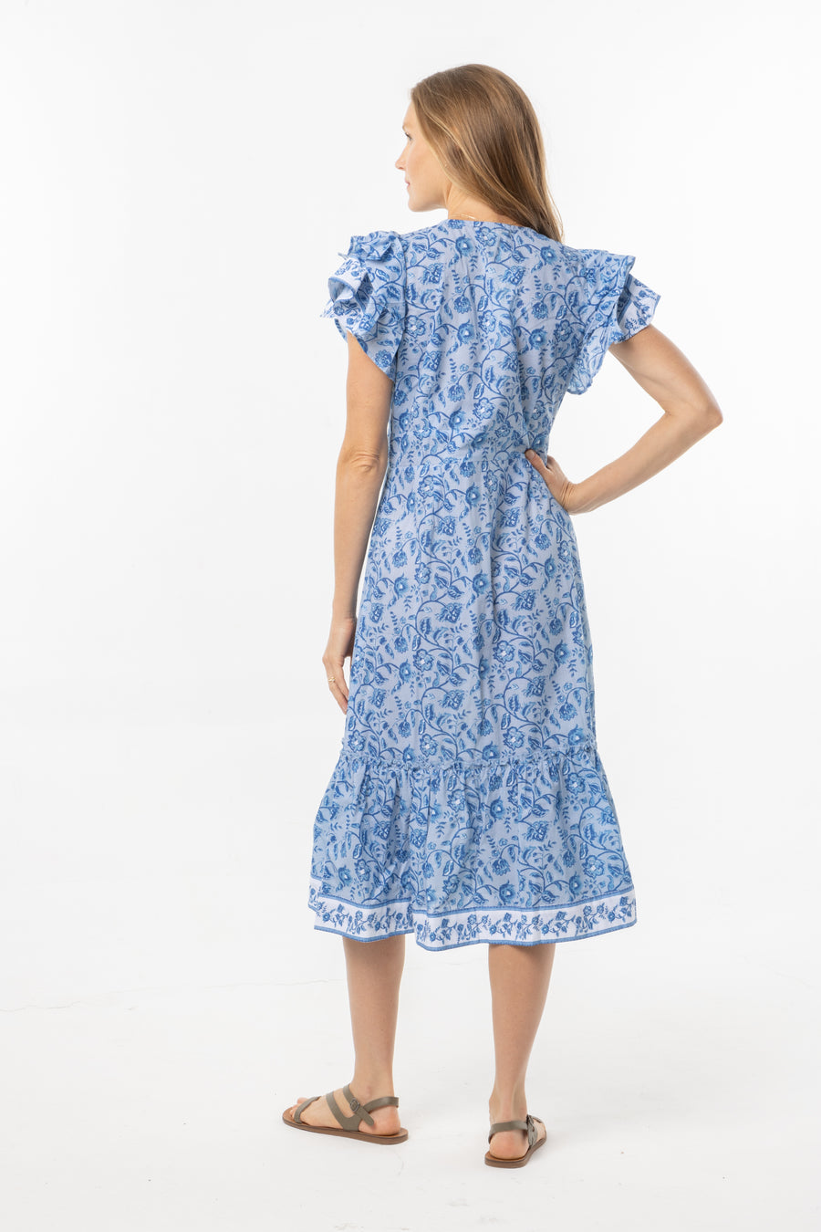 Izzie Dress. Blizzard Blue