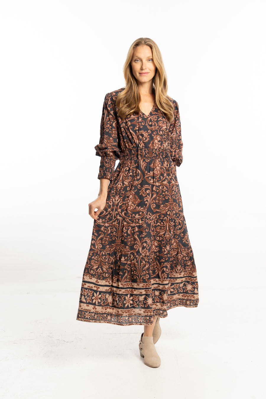 Monica Dress. Espresso