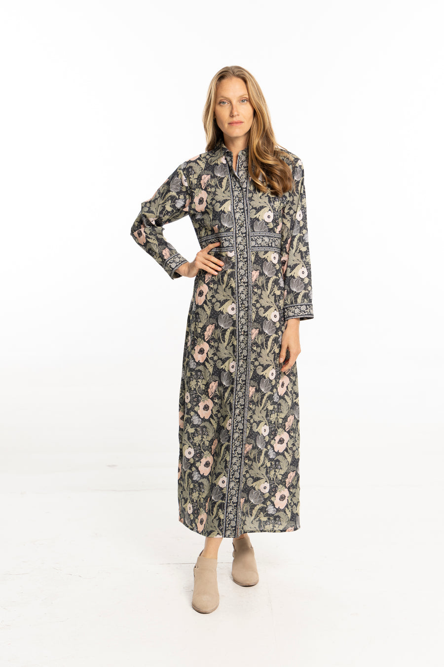 Sophie Dress. Moss