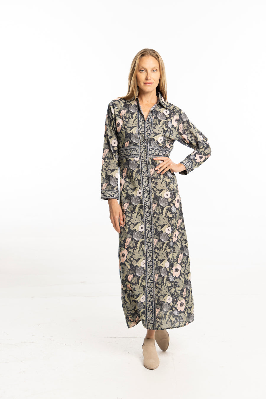 Sophie Dress. Moss