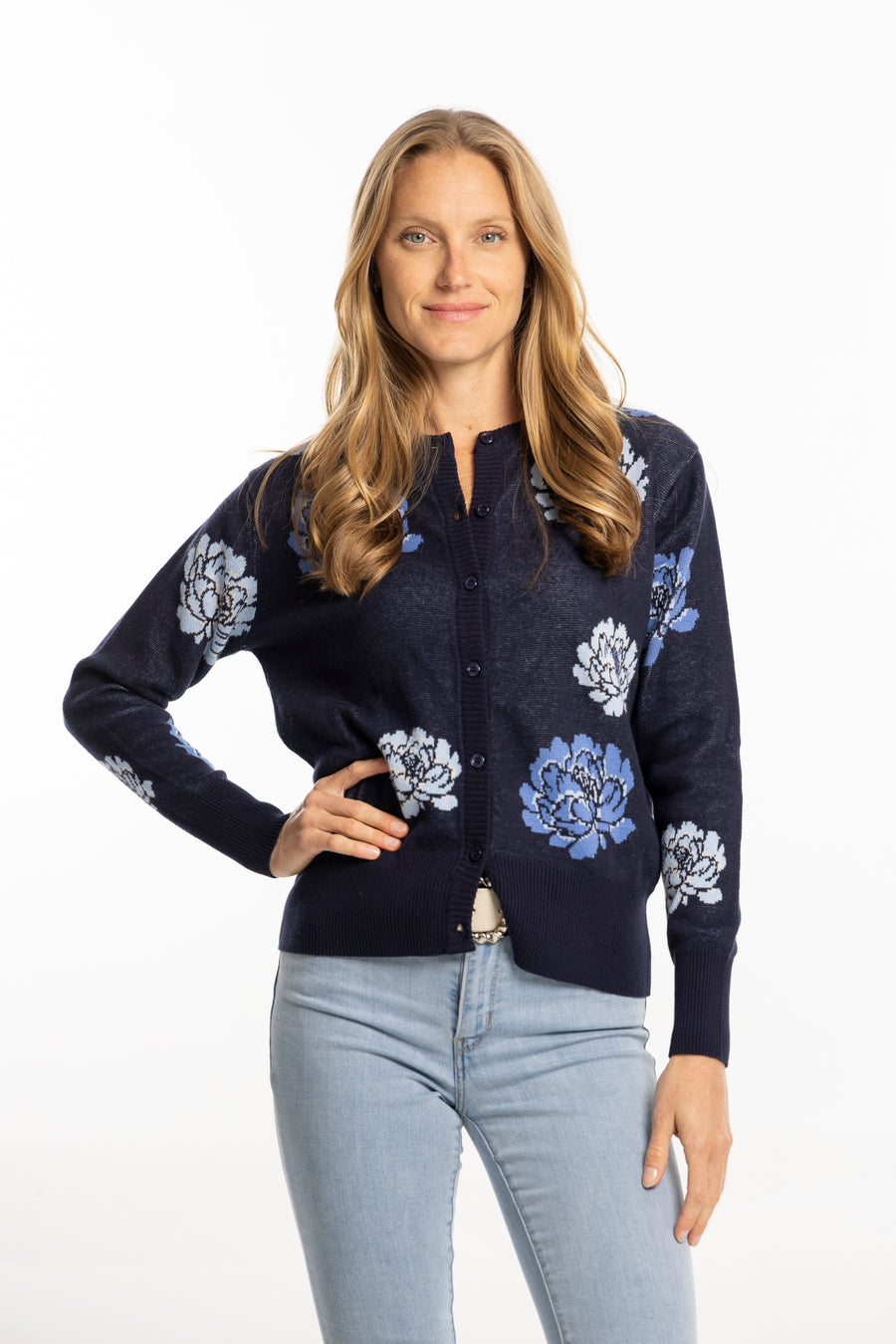 Phoebe Sweater. Navy