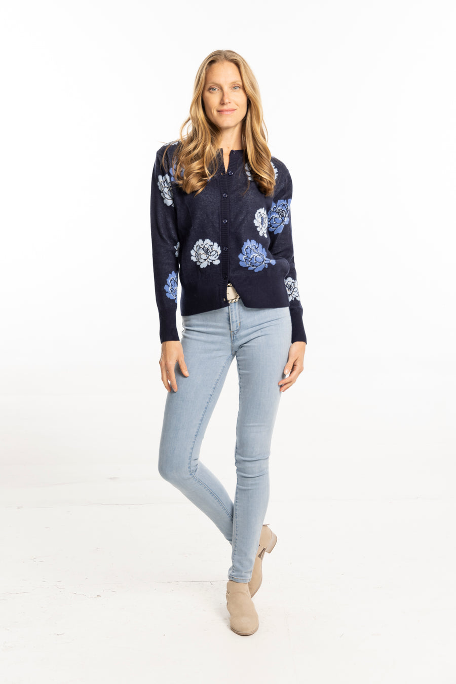 Phoebe Sweater. Navy