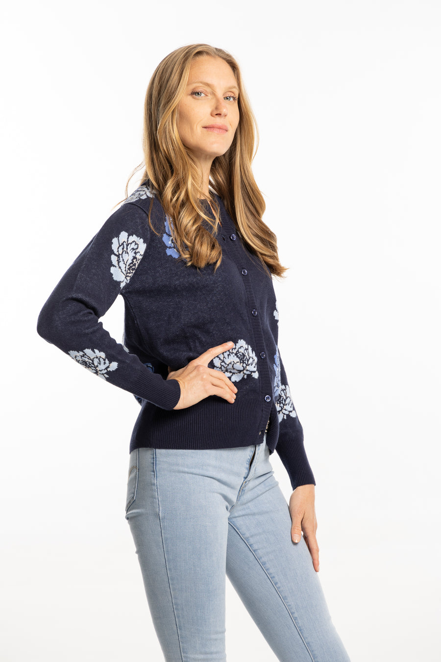 Phoebe Sweater. Navy