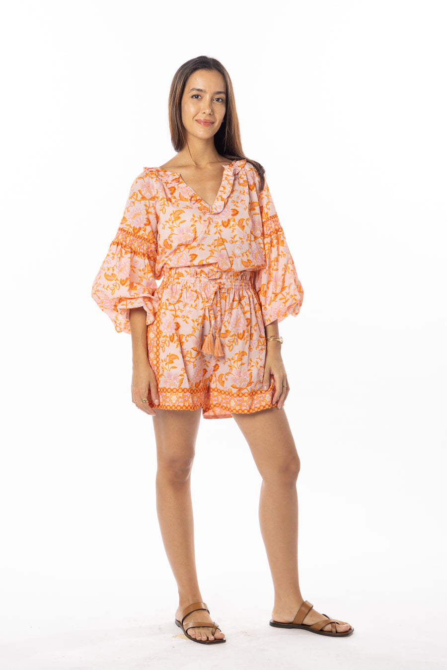 Carlie Shorts. Tangerine.