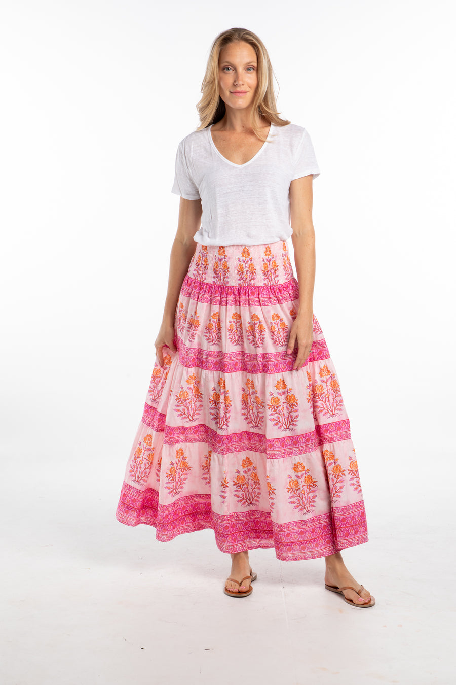 Isabel Skirt. Pink/Orange