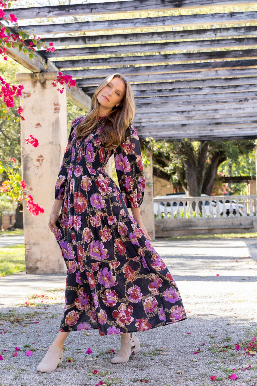 Melinda Dress. Metallic