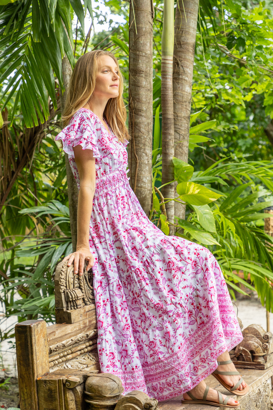 Aria Dress | Peony | Maxi Dress | Bindu Clothing