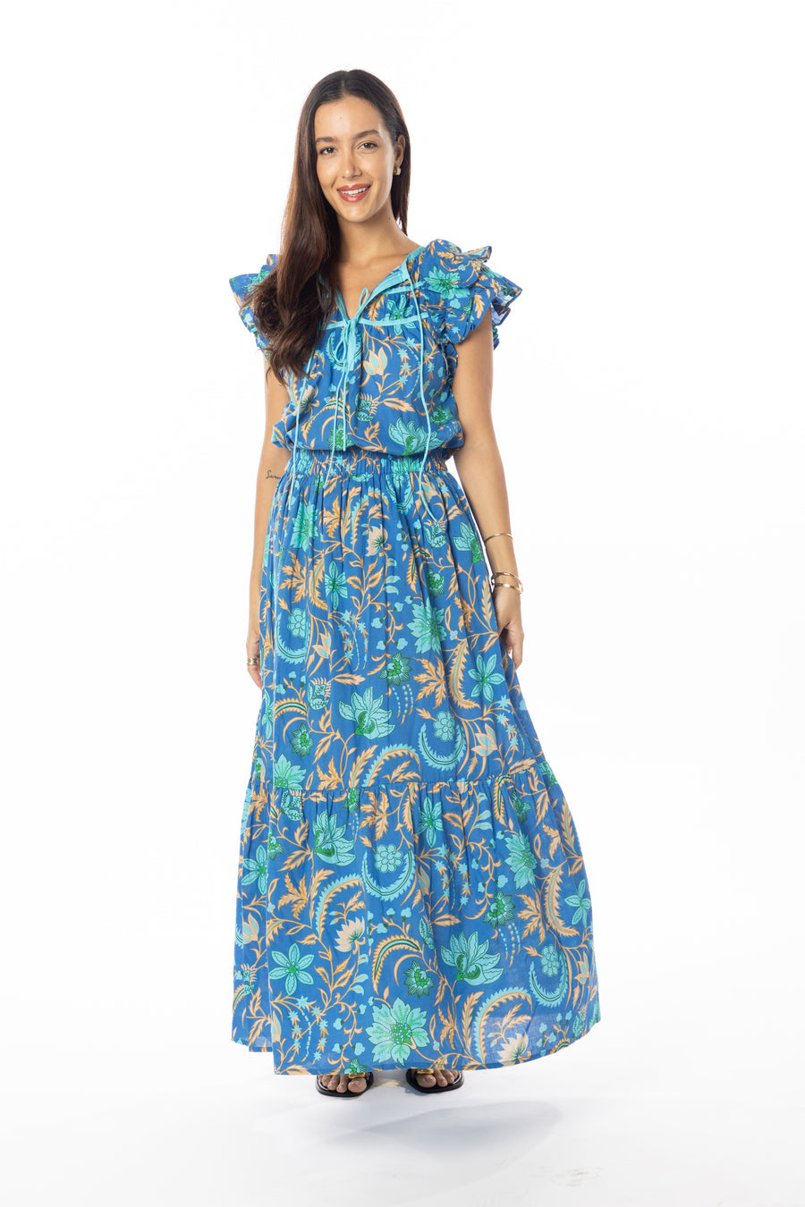 Ariana Skirt | Royal Blue | Spring Dress Maxi Skirt | Bindu Clothing