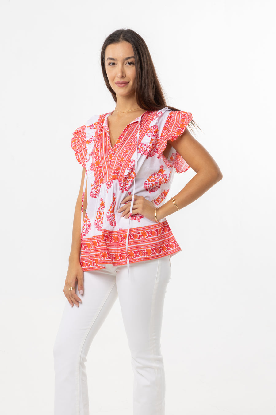 Sky Top | Cherry Pink | Spring | Summer Collection | Bindu Clothing