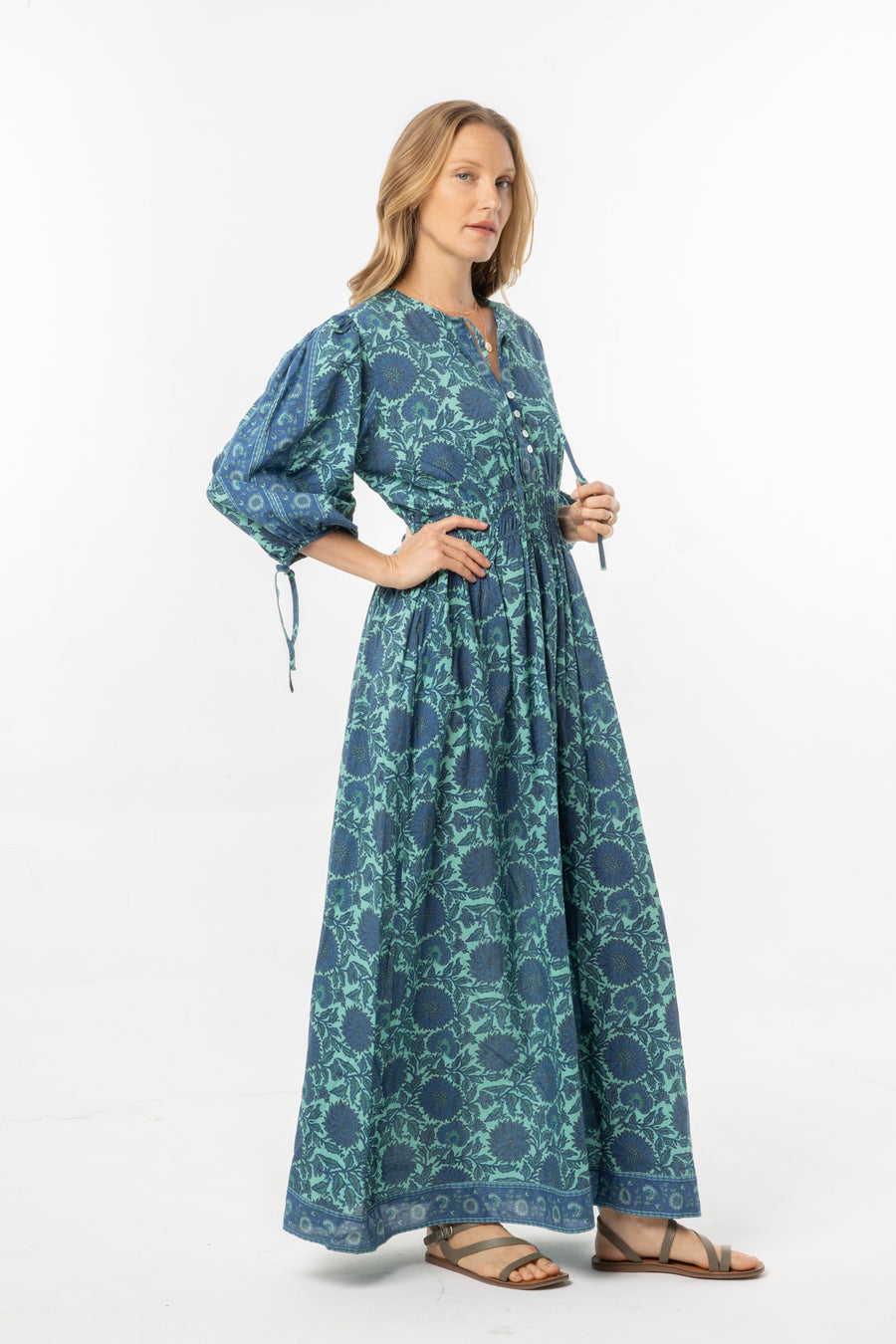 Lea Dress | Marine Blue | Summer Dress | Bindu Clothing