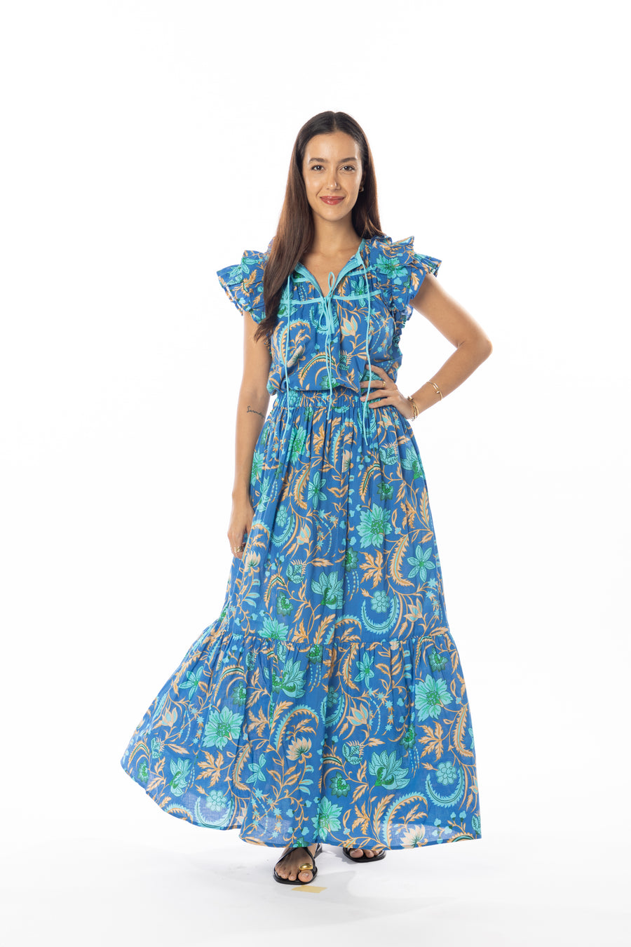 Cristi Top | Royal Blue | Spring Collection | Beach Wear | Bindu Clothing