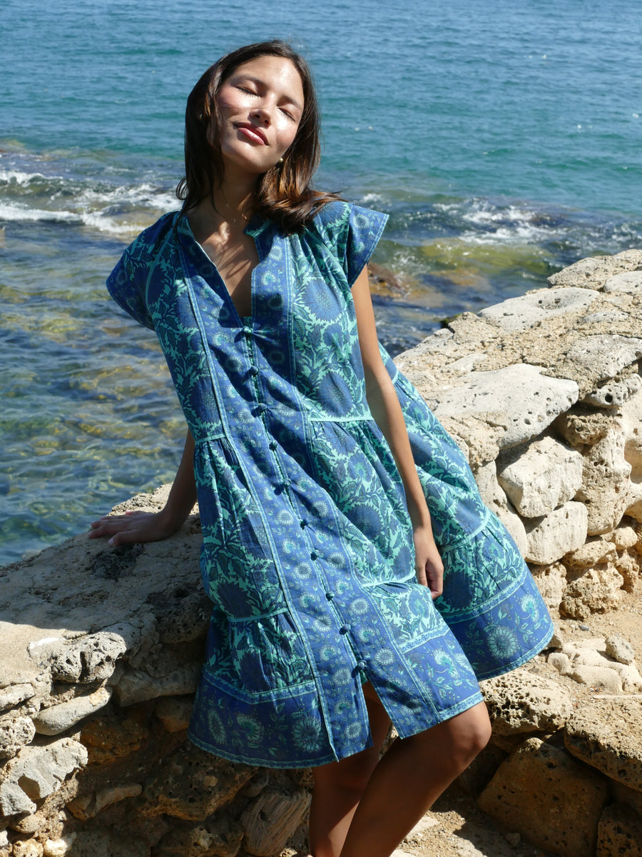 Stella Dress | Marine Blue | Summer Collection | Bindu Clothing Stella Dress | Marine Blue | Summer Collection | Bindu Clothing