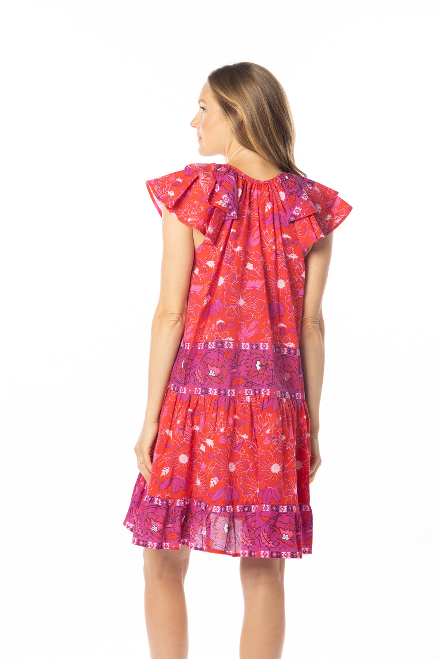 Carolina Dress | Very Berry | Midi Dress|  Spring 25 | Bindu Clothing