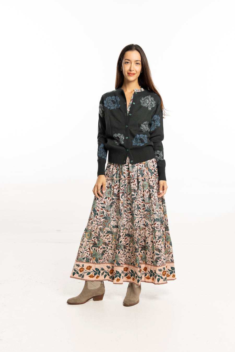 Marina Dress Crystal Clear | Cotton Midi Dress by Bindu