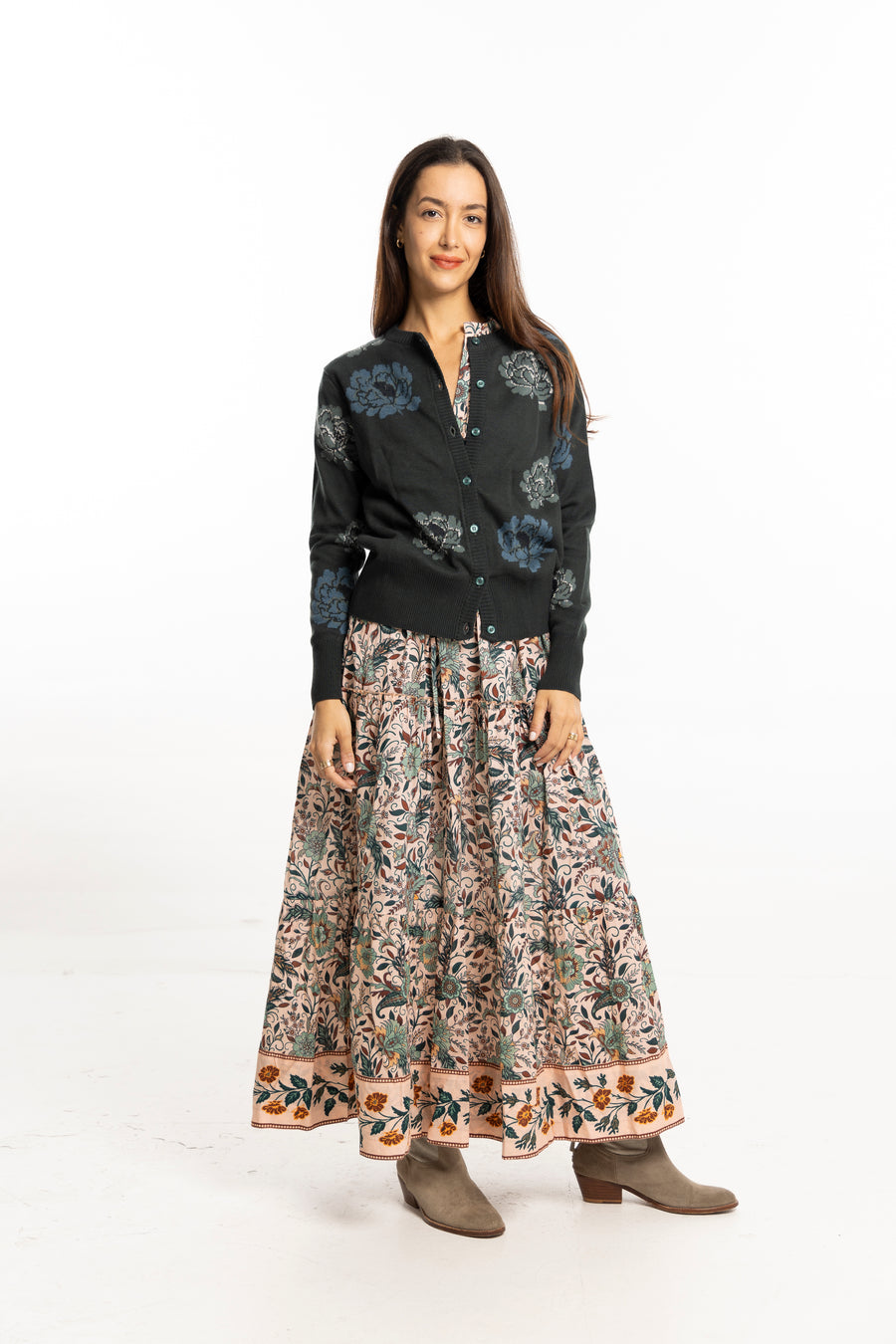 Marina Dress Crystal Clear | Cotton Midi Dress by Bindu