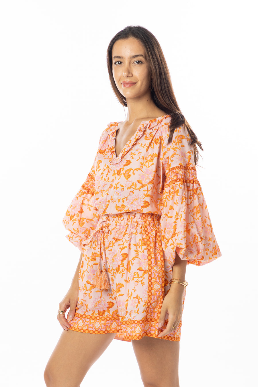 Carlie Shorts | Tangerine | Spring | Bindu Clothing