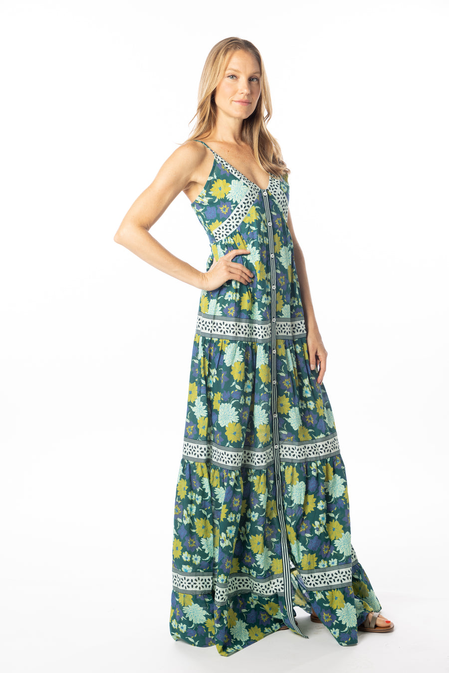 Cecillia Dress | Teal | Spring 2025 | Bindu Clothing