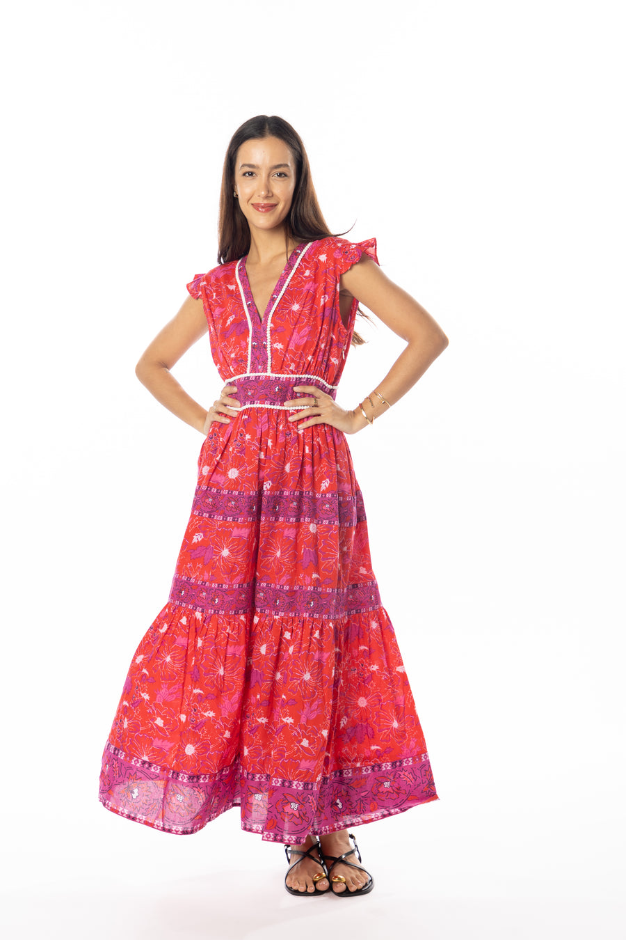 Celine Dress | Very Berry Maxi Dress | Spring | Beach Wear | Bindu Clothing