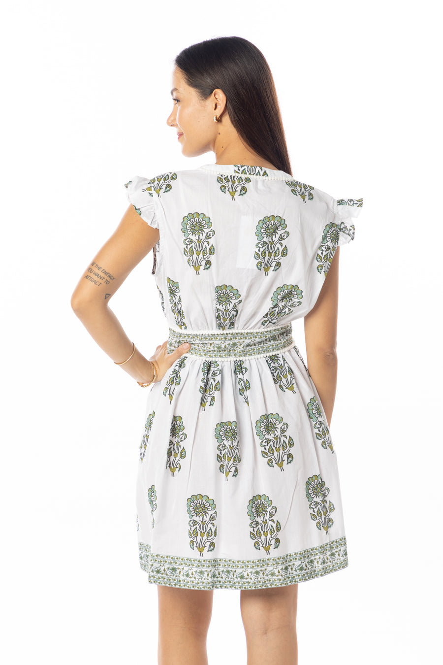 Celine Mini Dress | Green Tea | Spring | Summer | Bindu Clothing
