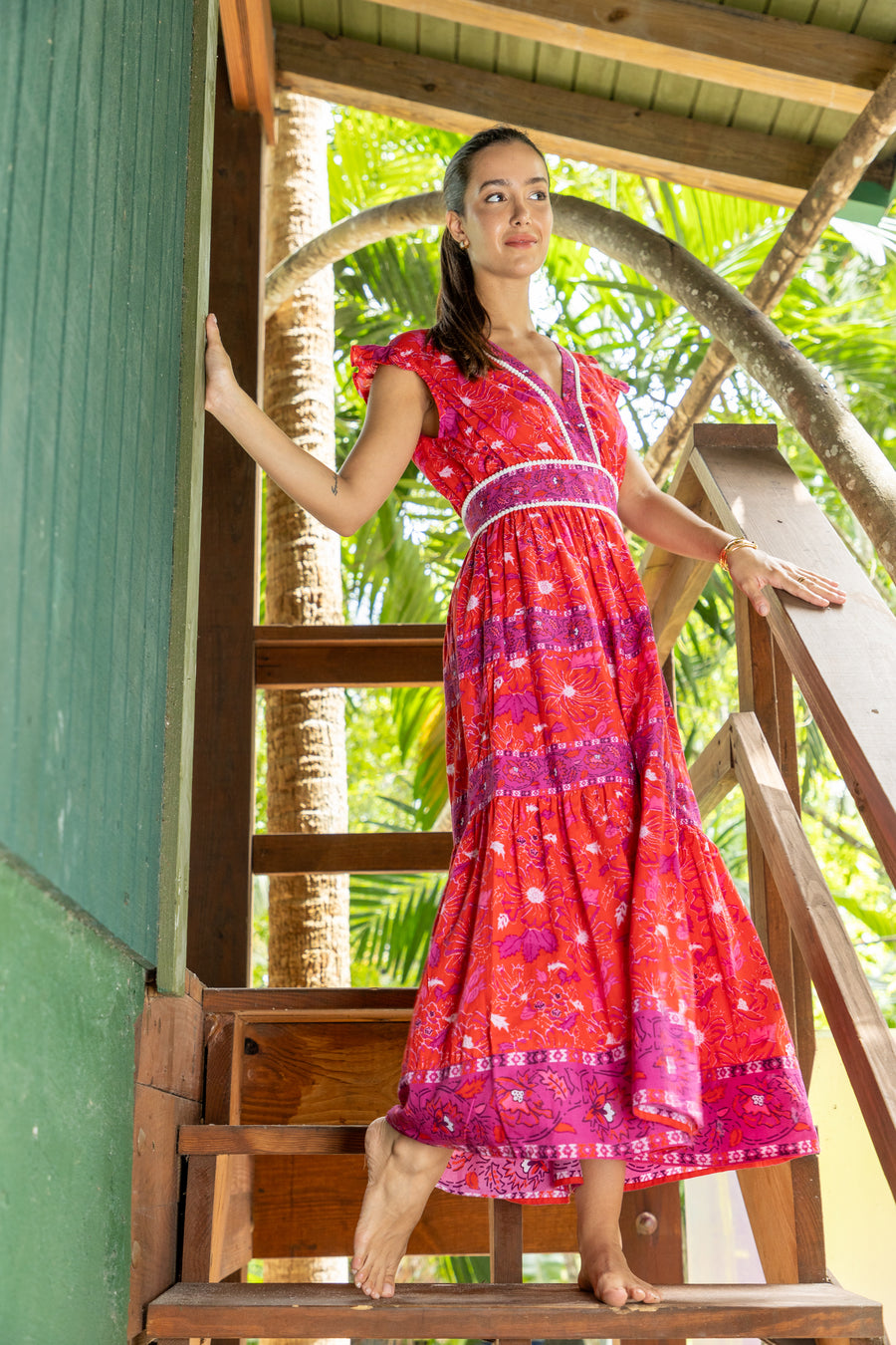 Celine Dress | Very Berry | Spring Dress | Beach Dress | Bindu Clothing