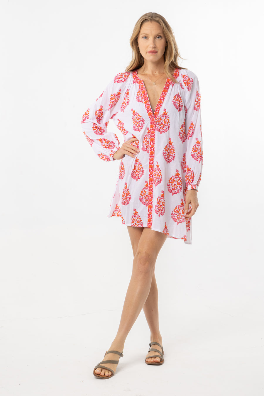 Grace Dress Tunic | Cherry Pink | Summer Collection | Bindu Clothing