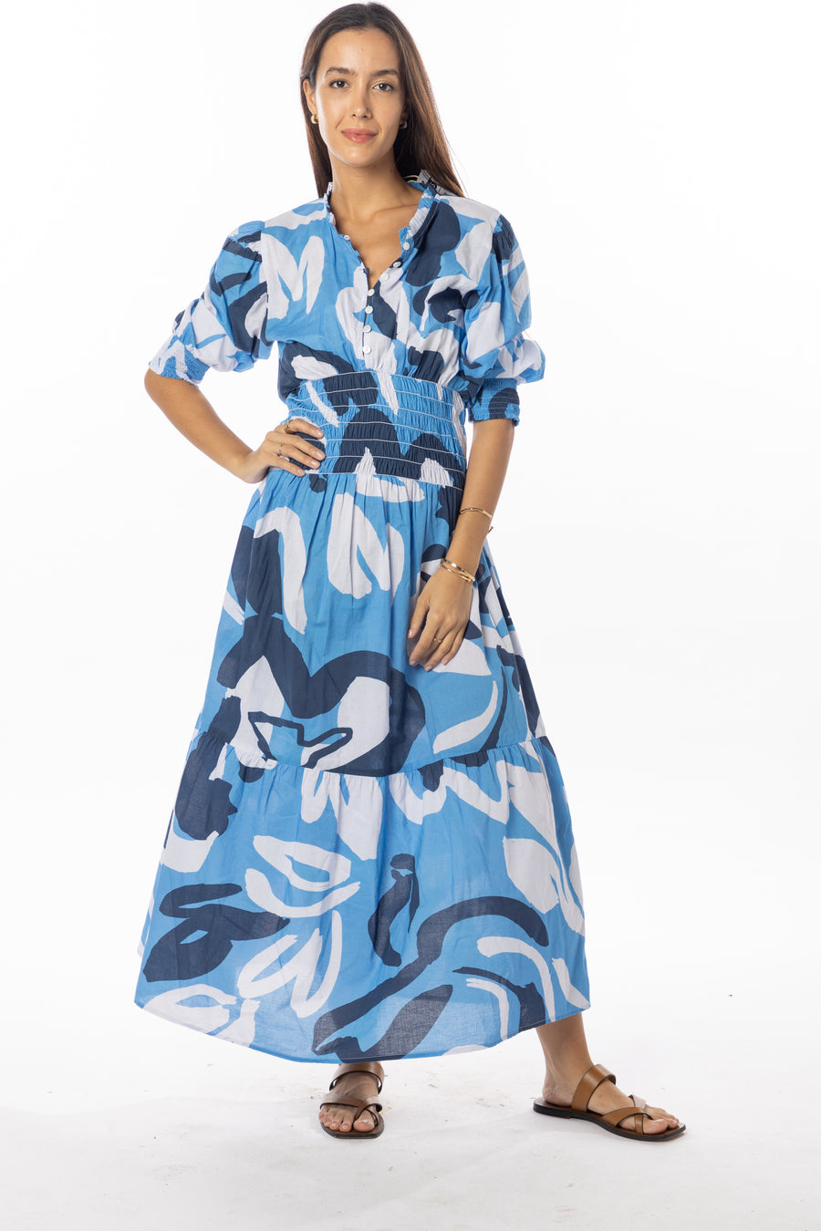 Dominique Dress | Cosmic Blue | Beachwear | Spring Collection | Bindu Clothing