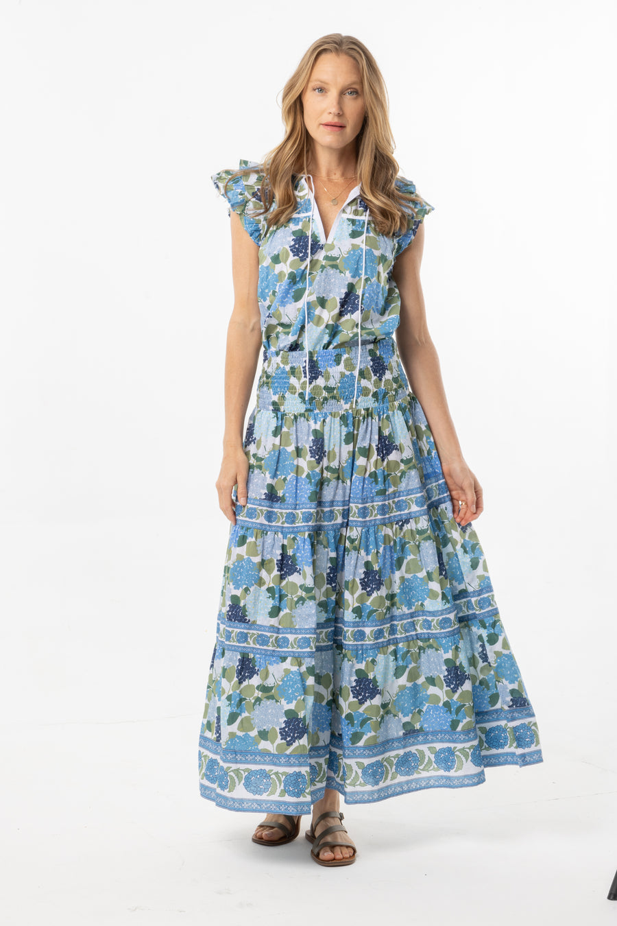 Cristi Top | Hydrangeas | Summer Collection | Bindu Clothing