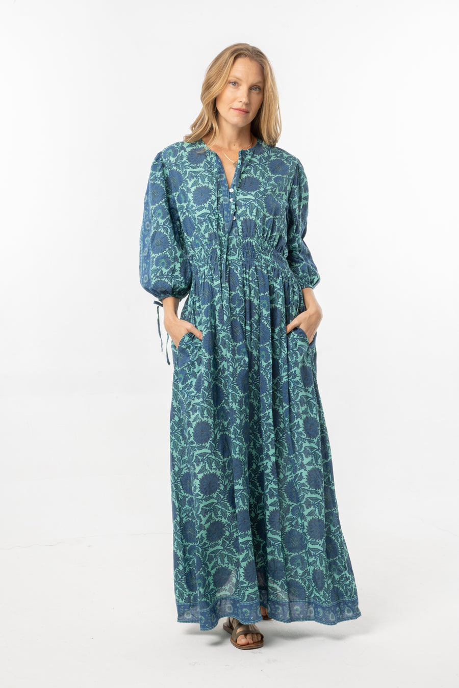 Lea Dress | Marine Blue | Summer Collection | Bindu Clothing