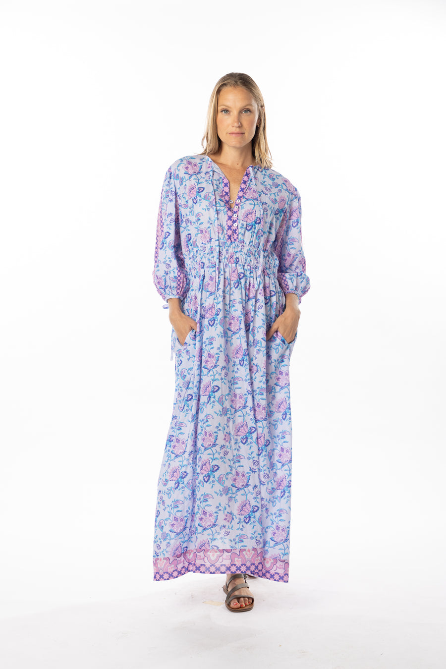 Lea Dress | Orchid | Spring | Floral Print | Bindu Clothing