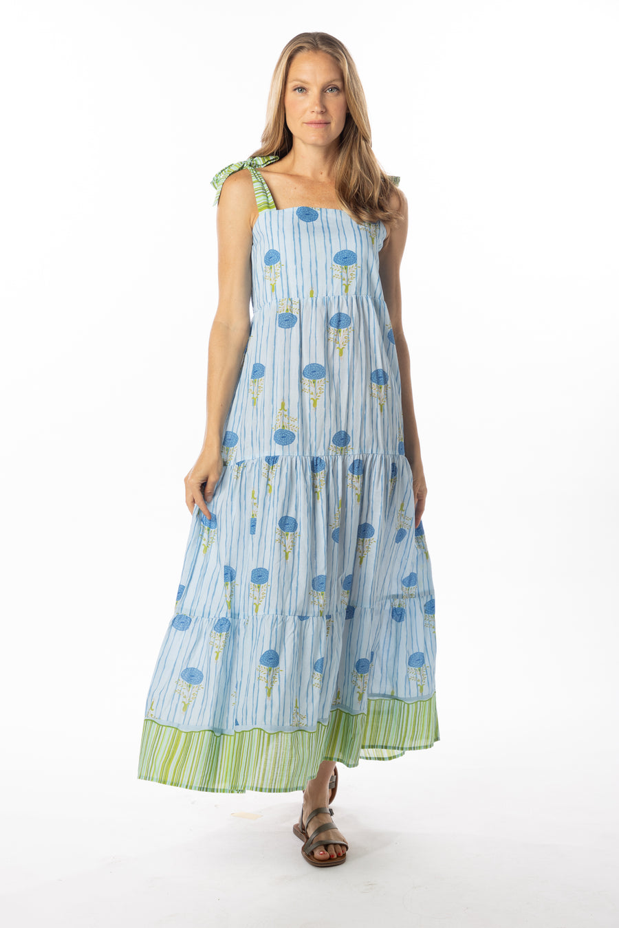 Magnolia Dress | Blue Marigold | Beachwear |  Spring | Bindu Clothing