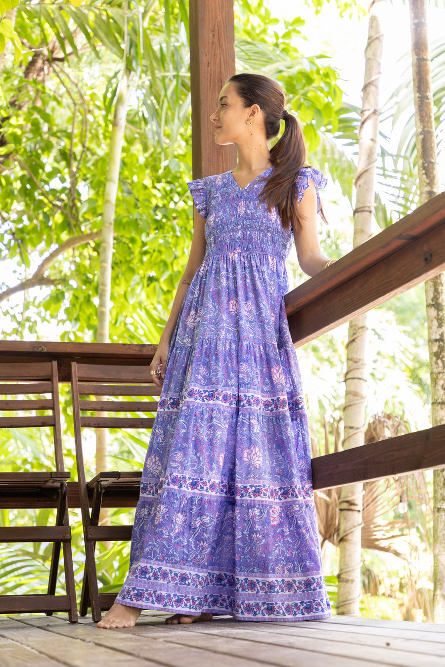 Molly Dress | Iris | Beachwear | Resort Wear | Bindu Clothing