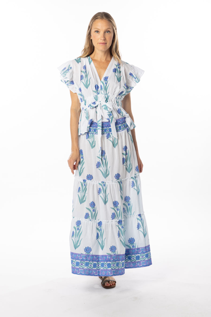 Nour Skirt | Violet Jasmine | Spring Collection | Floral Print |  Bindu Clothing