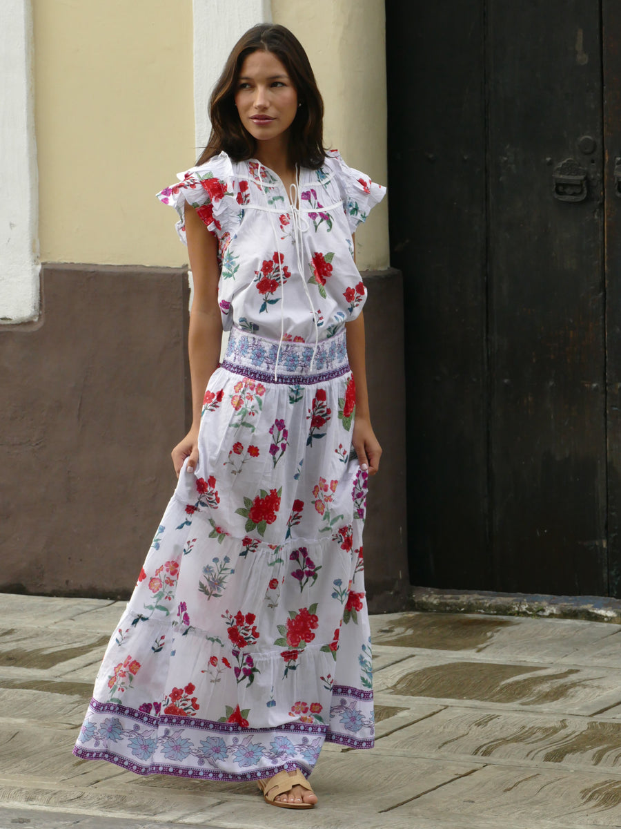 Nour Skirt | Wild Flowers | Summer 25 |  Bindu Clothing