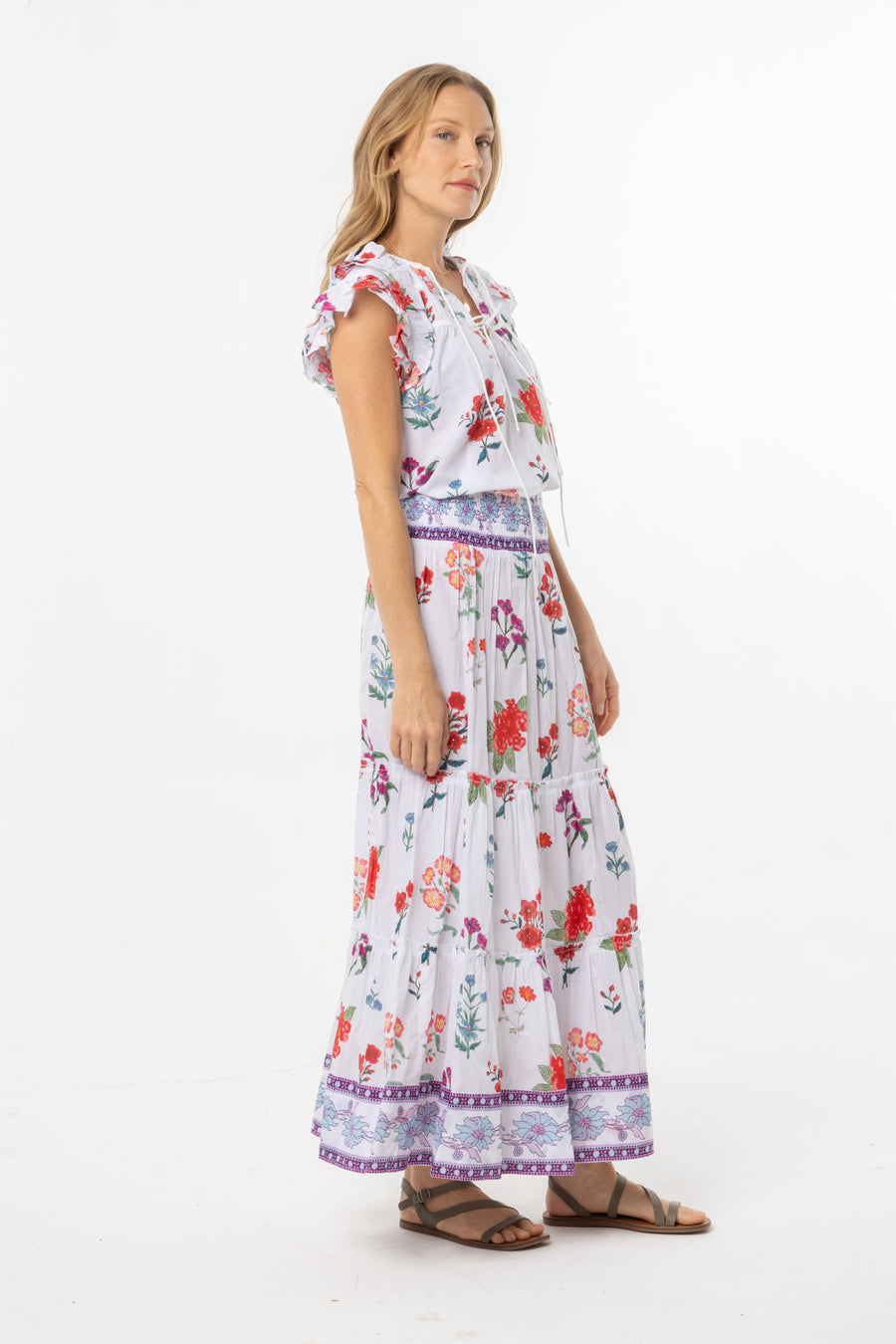 Nour Skirt | Wild Flowers | Summer Skirt | Floral Print |  Bindu Clothing