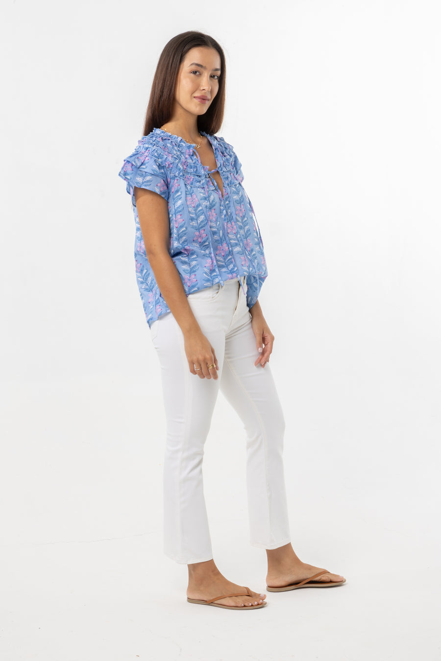 Ollie Top | Sky Blue | Spring | Summer Collection | Bindu Clothing