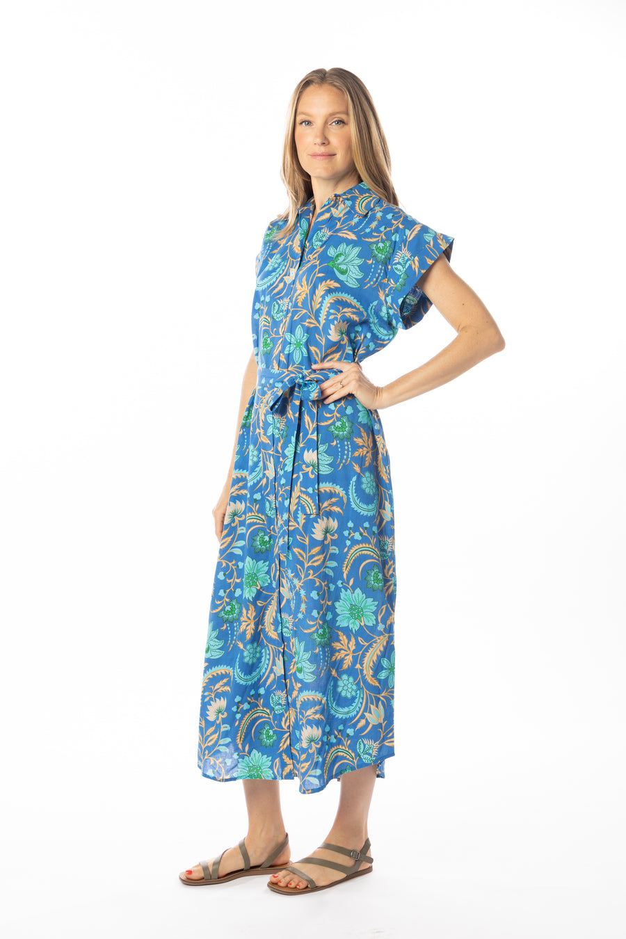 Paige Dress | Royal Blue | Beachwear | Spring  | Bindu Clothing