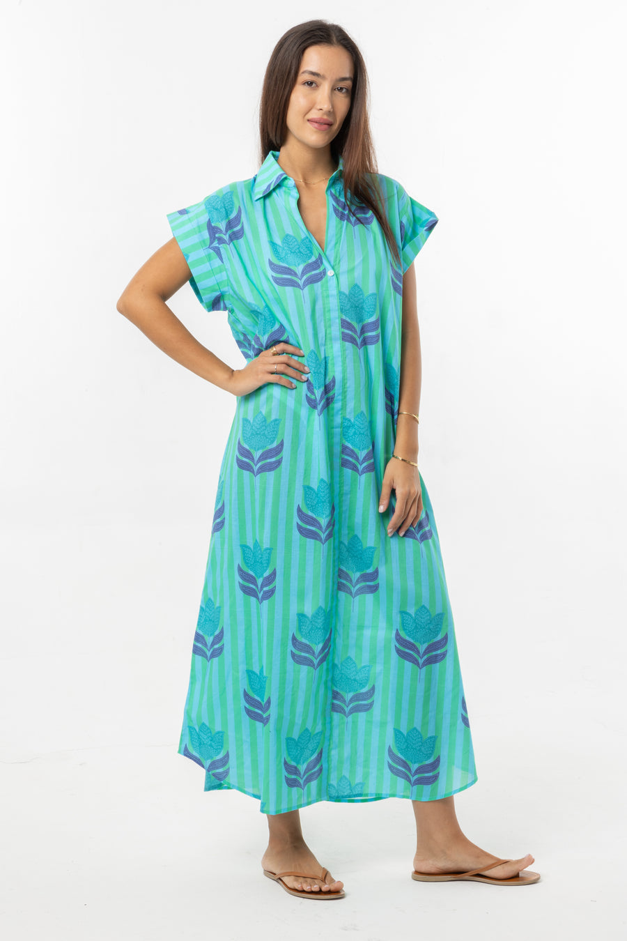 Paige Dress | Turquoise Tulip | Beachwear | Summer | Bindu Clothing
