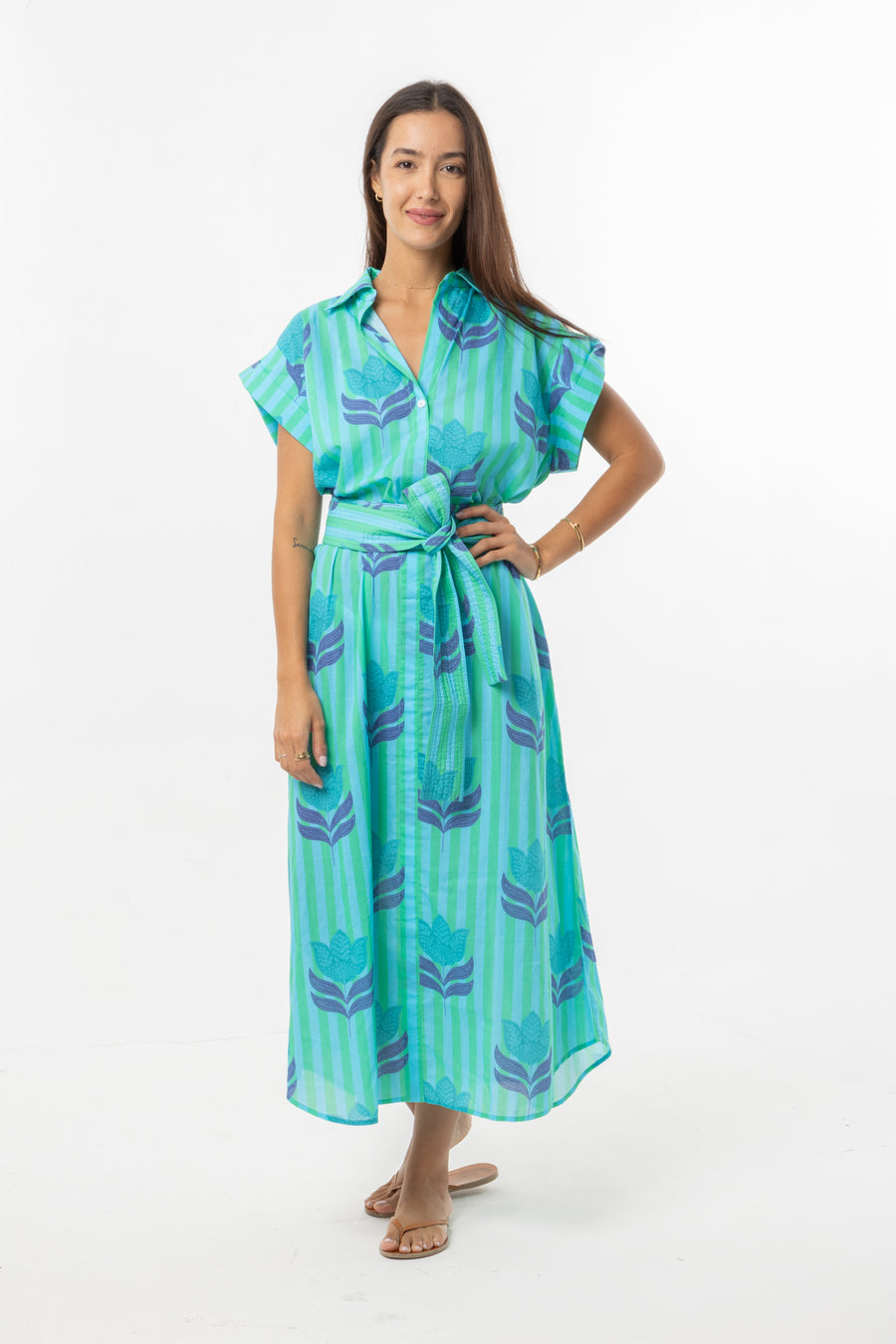 Paige Dress | Turquoise Tulip | Beachwear | Summer | Bindu Clothing
