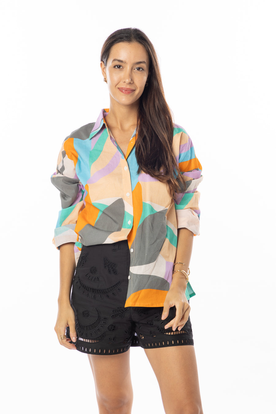 Robi Blouse | Multi Colored | Bindu Clothing