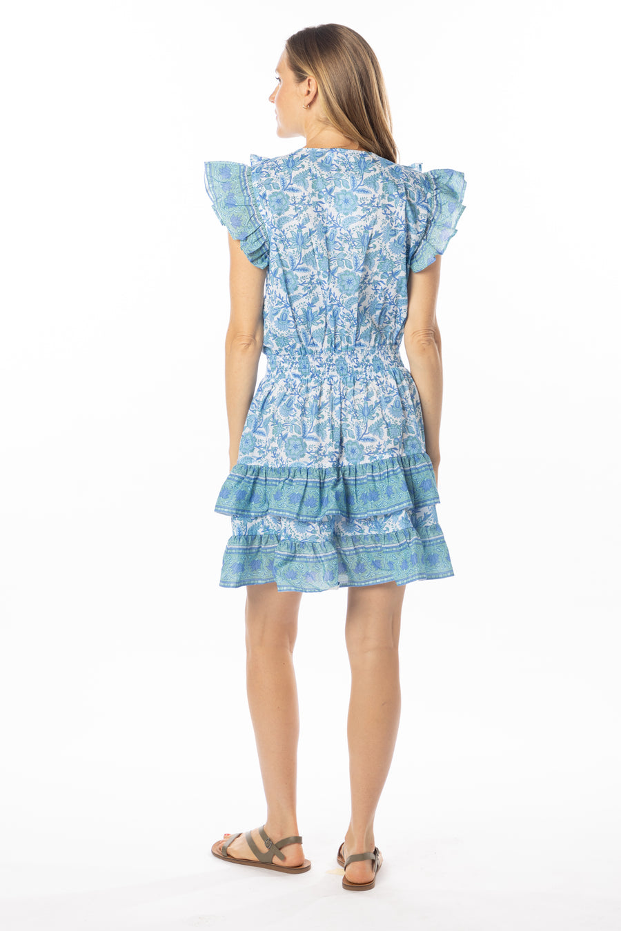 Sky Dress | Blue Garden | Spring | Beachwear | Bindu Clothing