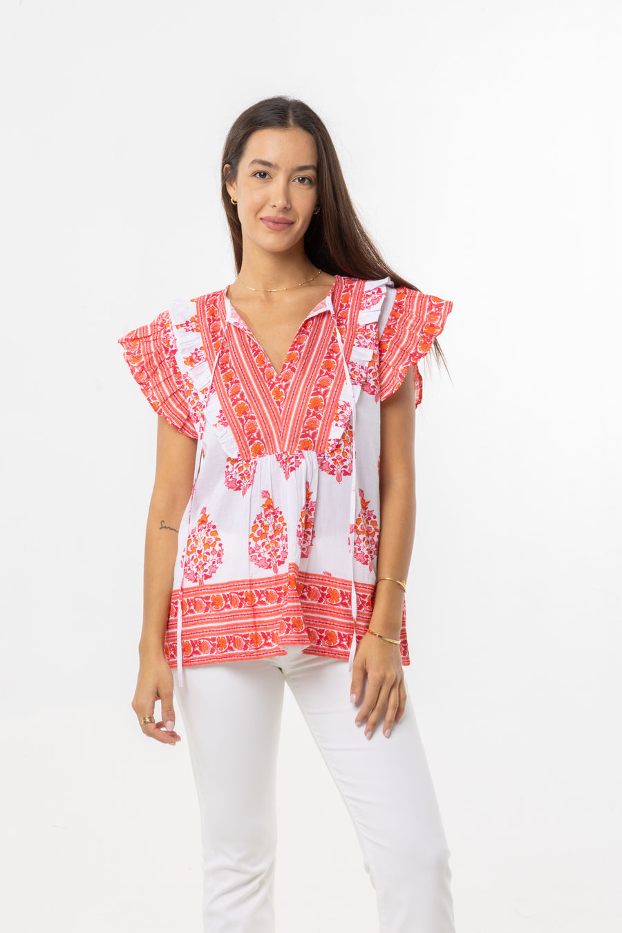 Sky Top | Cherry Pink | Spring | Summer Top | Bindu Clothing